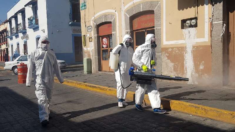 Aplic Ayuntamiento De Huamantla Proceso De Termonebulizaci N En Calles