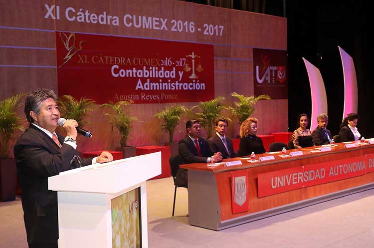 XI Cátedra CUMex 2016- 2017 Contabilidad y Administración Agustín Reyes Ponce