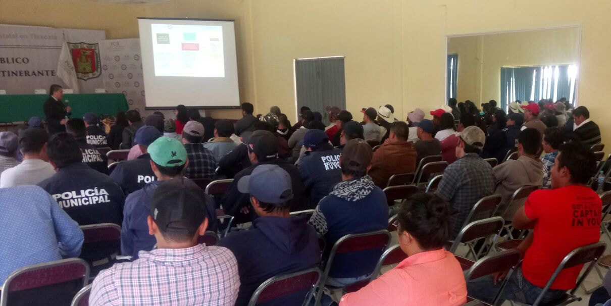 PGR Tlaxcala Realiza programa “agente del ministerio público de la federación itinerante”  en Altzay