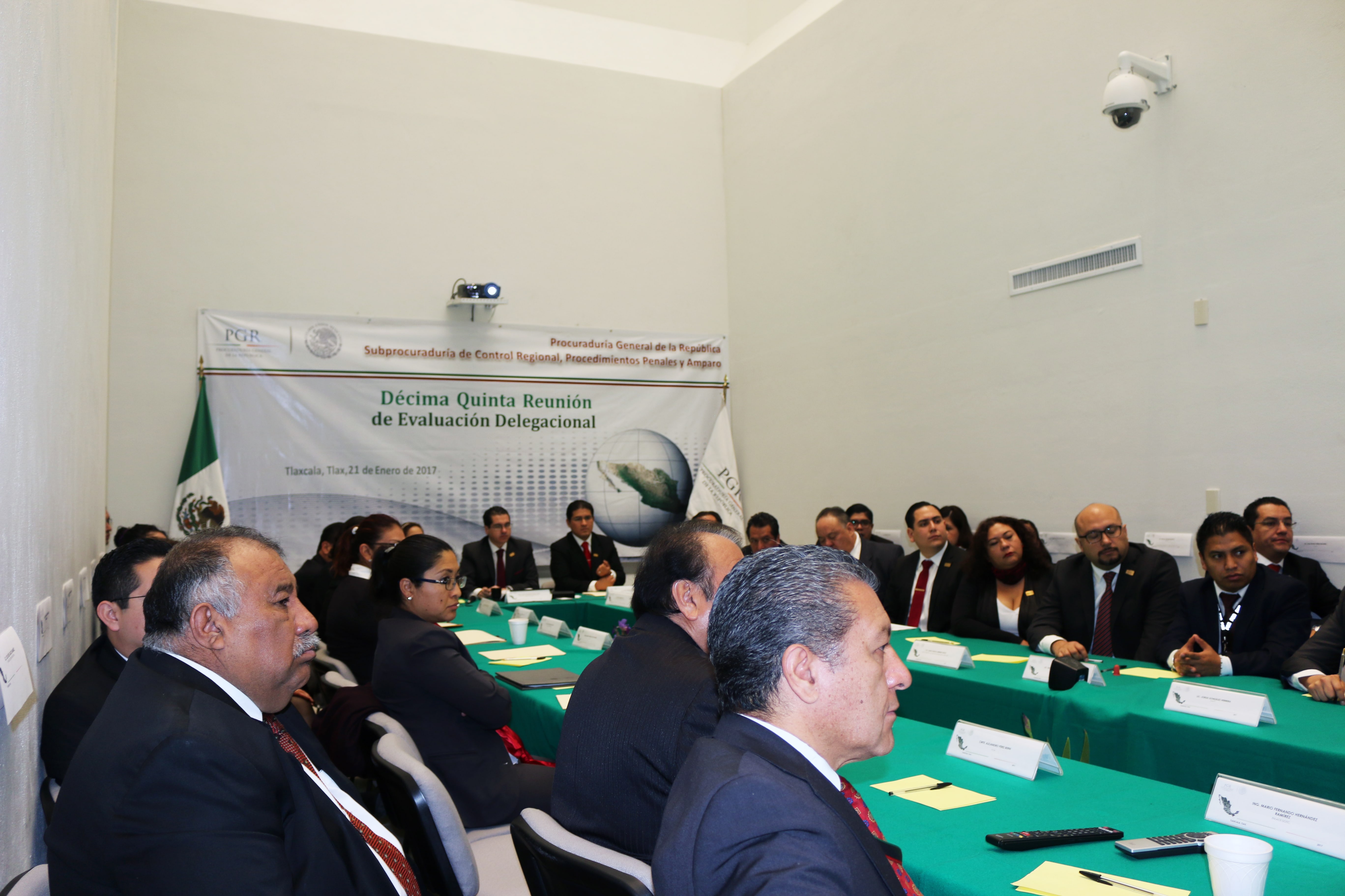 PGR Tlaxcala realiza décima quinta reunión de evaluación delegacional.