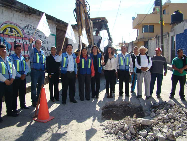 Juan Corral dio banderazo de inicio de obras públicas en Tenancingo