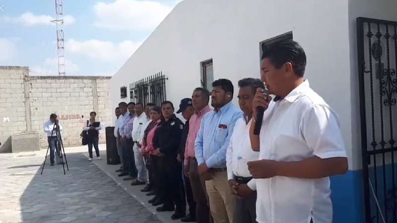 Inauguración de rehabilitación de comandancia en Nativitas