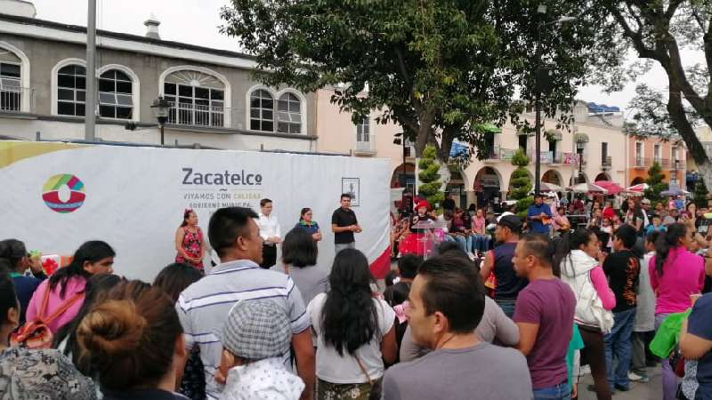 Anuncian Polideportivo para población infantil de Zacatelco