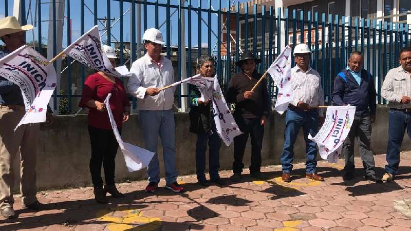 Inicia Oscar Murias mejoramiento de Tanque elevado en Michac