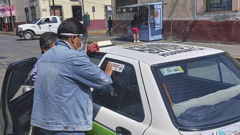 Refuerza Secte uso de cubrebocas en unidades del transporte público