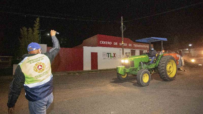 Jornadas de sanitización del gobierno estatal recorren 8 municipios