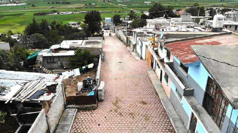 Con calles adoquinadas mejoramos la calidad de vida de los huamantlecos: Jorge Sánchez Jasso