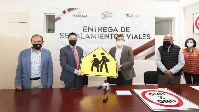 Entrega Secte 140 señalamientos viales a la SSC y a tres municipios