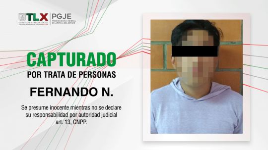 Capturan procuraduría de Tlaxcala y fiscalía de Puebla a imputado por trata de personas