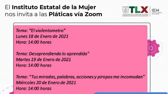 Inicia IEM ciclo de conferencias virtuales dirigidas a mujeres