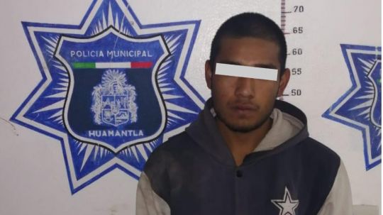 En respuesta inmediata policía de Huamantla asegura a hombre de 20 años