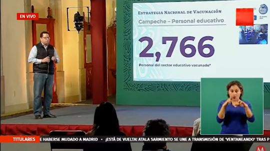 Vacunan a 2 mil 776 docentes de Campeche contra covid-19