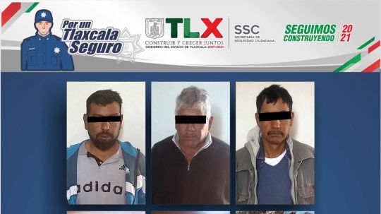 La SSC detiene a tres personas por el probable delito de portación ilegal de armas de fuego en Xaltocan 