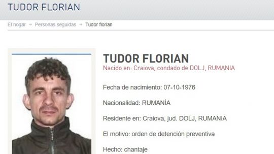 Policía rumana incluye a Florian Tudor en lista de fugitivos