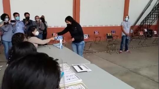 ITE e INE muestran cómo serán las votaciones en medio de la pandemia, realizan simulacro 