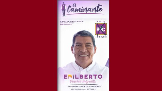 Edilberto Sánchez Delgadillo presenta su candidatura a diputado por el PAC en el distrito 6