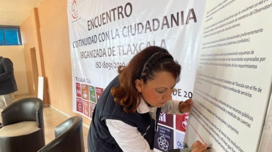 Acepta Claudia Pérez, colaborar con el Observatorio Ciudadano de Tlaxcala para ser evaluada 