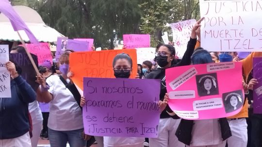 Marchan mujeres en la capital, exigen justicia para Itzel N.  