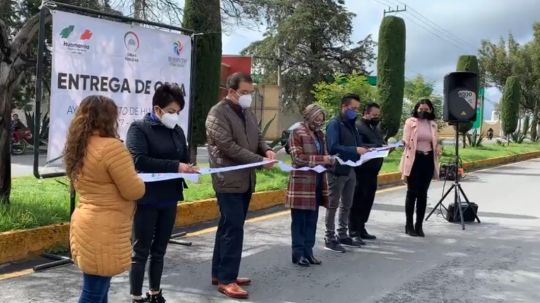 Con la entrega de mantenimiento de bulevar Juan Pablo II, alcalde de Huamantla inicia gira para entrega de obras