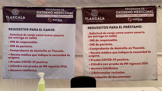 Conoce los requisitos para solicitar oxígeno medicinal gratuito en la Unidad Deportiva Blas Charro Carvajal de Tlaxcal