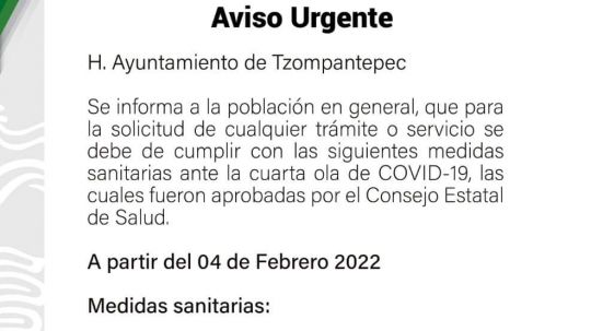 Edil pide certificado de vacunación en Tzompantepec y  ciudadanos le exigen el de estudios