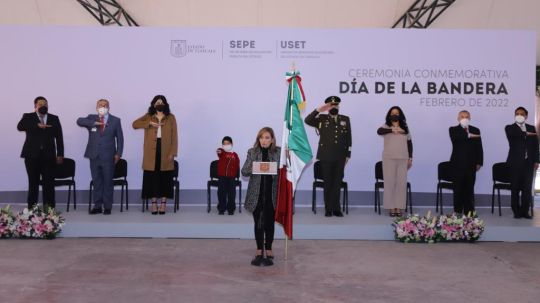 Conmemoran Día de la Bandera en Tlaxcala