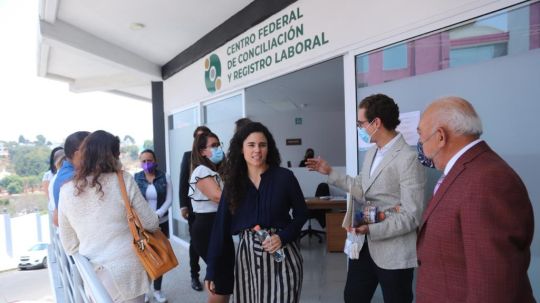 Visitó titular de la STPS centros de conciliación laboral en Tlaxcala