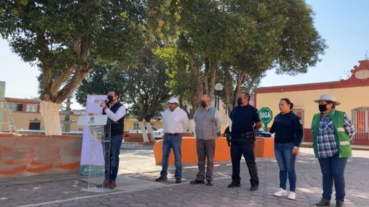 Llegó a San Antonio, en Huamantla, la brigada denominada Salvando tu comunidad