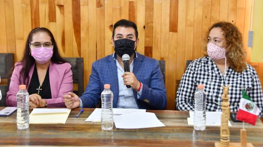 Firma convenio ayuntamiento de Huamantla con la Sader en beneficio de la comunidad educativa de Huamantla