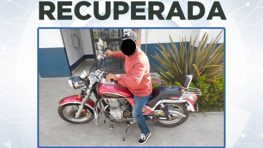 Recupera policía municipal de Huamantla motocicleta con reporte de extravío