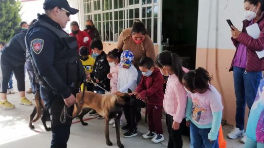 Realizan policías de Huamantla acciones de proximidad social en instituciones educativas