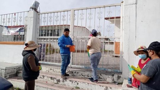 Respalda Jesús Díaz Cabrera a la educación en Santa Apolonia Teacalco