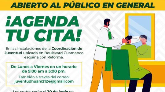 Invita ayuntamiento de Huamantla a participar en la jornada de cortes de cabello gratuito