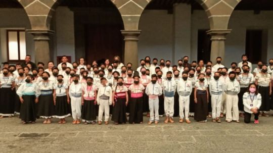 Participó coro escolar Otomí de Ixtenco en 1er congreso internacional de coros infantiles en lenguas indígenas