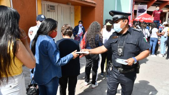 Cercanía y prevención promueve la policía de Huamantla