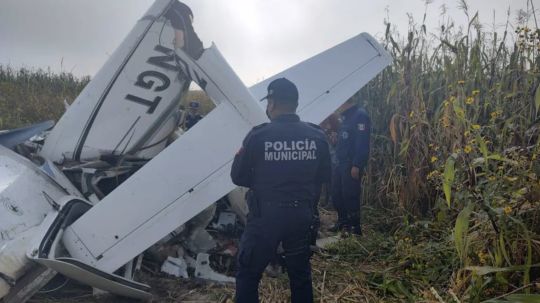 Se desplome avioneta en Otzolotepec, Estado de México