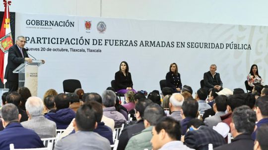 Encabezó Adán Augusto López y Lorena Cuéllar diálogo participación de fuerzas armadas en seguridad pública