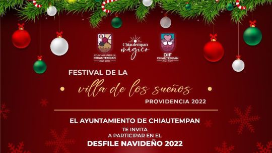 Invita Chiautempan a participar en el desfile navideño 2022