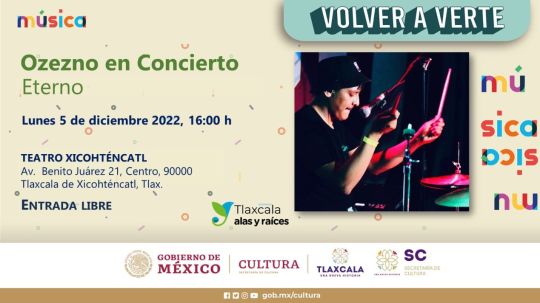 Realizarán concierto de Monedita de Oro en Tlaxcala