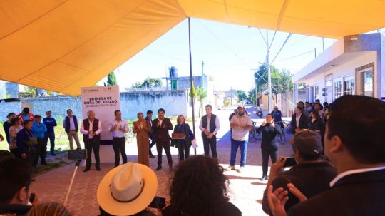 Entregó gobernadora Lorena Cuéllar obra pública en los municipios de Tetlatlahuca y Zacatelco