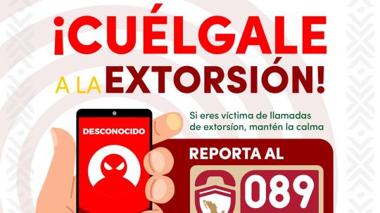 Advierte gobierno de Huamantla sobre llamadas de extorsión telefónica