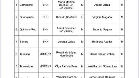 Sigue en suspenso la definición de candidatos morenistas al Senado