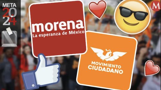 En redes sociales, jóvenes prefieren a MC y Morena sobre PRI y PAN