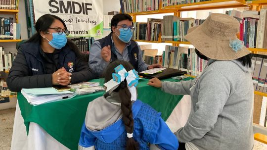 La brigada de servicios del SMDIF Huamantla llegó al pueblo de Lázaro Cárdenas