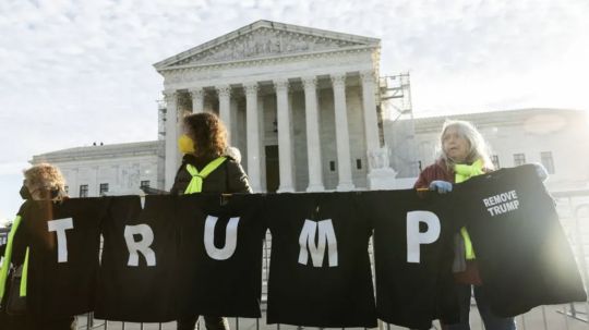 Arranca juicio para sacar a Trump de la boleta electoral en el Tribunal Supremo