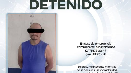 Patrullaje permanente de la policía de Huamantla detecta a ladrón de material eléctrico