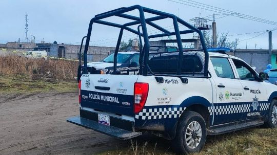 Acordona policía de Huamantla zona donde fue encontrado el cuerpo de una persona sin vida