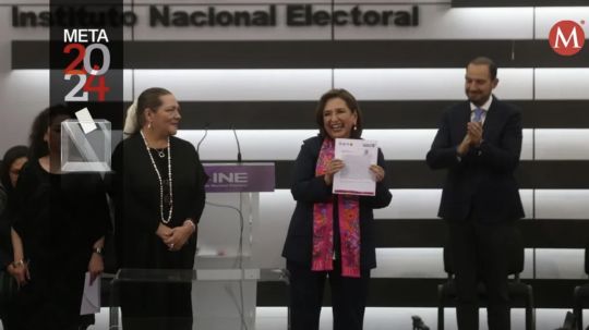 Xóchitl Gálvez se registra ante el INE como candidata a la Presidencia en 2024