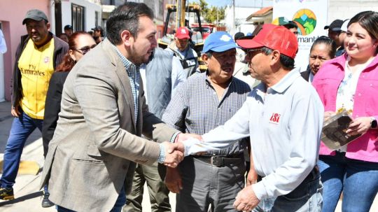 Vecinos beneficiados afirman que Salvador Santos Cedillo da un nuevo rostro a Huamantla con obras prioritarias