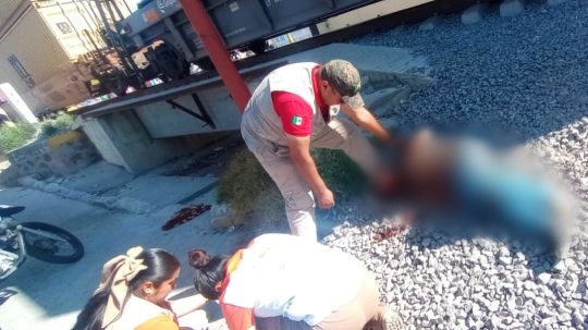 Brinda atención protección civil de Huamantla a persona arrollada por el tren